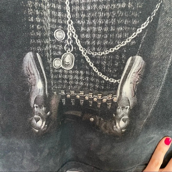 The Mountain Tshirt Medium Nevada Saloon Western Costume Print Tie Dye Tee Black - Picture 5 of 9